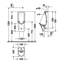 Писсуар Duravit Starck 3 0826250000