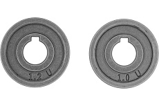 Подающий ролик U профиль под алюминиевую проволоку 1.0-1.2 мм, 2 шт Denzel 93654