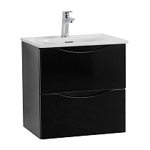 Мебель для ванной BelBagno Marino-Cer-Mini 50 см Nero Lucido
