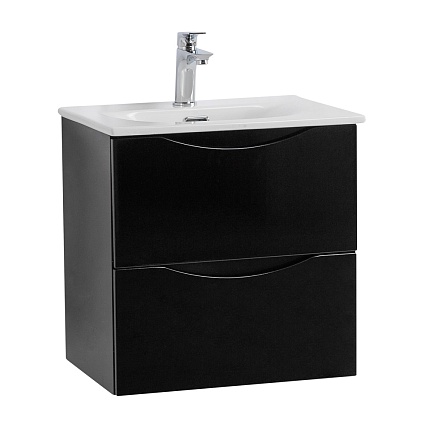 Мебель для ванной BelBagno Marino-Cer-Mini 50 см Nero Lucido