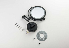 Зеркало косметическое Aquatek AQ4912MB с подсветкой, черный матовый