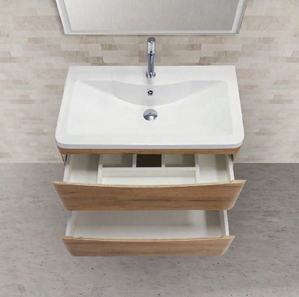 Тумба с раковиной BelBagno Acqua 80 см Rovere Rustico