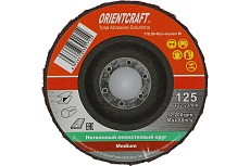 Тарельчатый нетканый лепестковый круг 125 мм Medium Orientcraft 116.00-Non-woven M