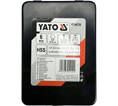 Набор конусных зенкеров Yato 6мм 6 предметов HEX YT-44729 369444729 092 1