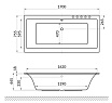 Акриловая ванна Excellent Pryzmat Slim WAEX.PRY17WHS 170x75