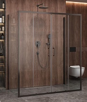 Душевой уголок Cezares MOLVENO-AH-2/2-170/90-C-GM-IV 170x90 прозрачный, оружейная сталь