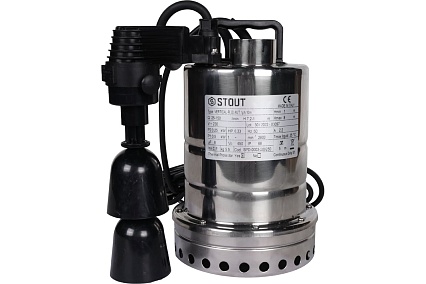 Дренажный насос с вертикальным поплавком STOUT Spd-0003-200250 RG0091CN917S67