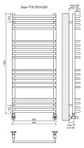 Полотенцесушитель водяной Terminus Берн П16 500x1000, 4670078513410