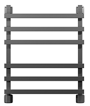 Полотенцесушитель водяной Двин N Plaza 55x65, черный матовый