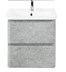 Тумба с раковиной BelBagno Albano-Cer 50 см Cemento Verona Grigio