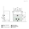 Мебель для ванной Grossman Меркадо 70 см напольная, белый матовый