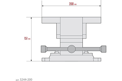 Стальные слесарные тиски Сибин 200 мм 3244-200