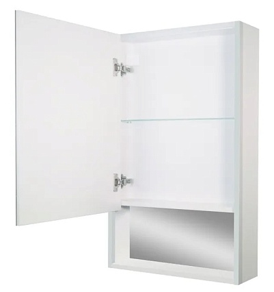 Зеркальный шкаф Континент Filit LED 50x80 с подсветкой, левый, белый МВК186