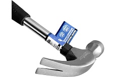 Молоток-гвоздодер Vertextools 450 г, боек 27 мм, металлическая трубчатая обрезиненная рукоятка 10-27-450