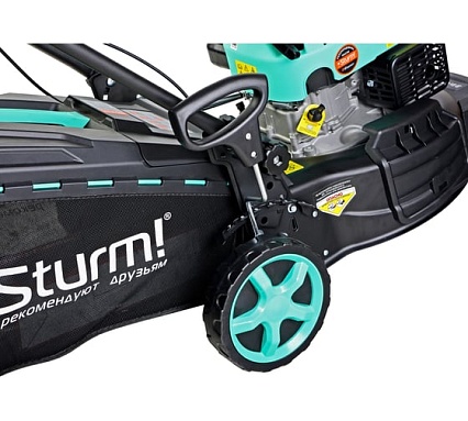 Газонокосилка бензиновая самоходная Sturm ! 4 л.с., 46 см PL1446S