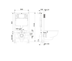 Подвесной унитаз SET Aquatek Амадео cm 2 в 1