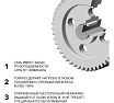 Таль ручная шестеренная цепная OCALIFT CLEVER 1,5т 9м цепь глазированная ТРШ cl15009