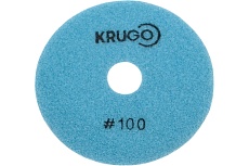 Алмазный гибкий шлифовальный круг (черепашка), 100 мм, Р100, мокрый KRUGO PPW040100