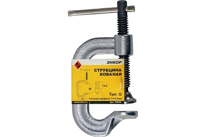Кованая струбцина Энкор тип G 38мм 20048
