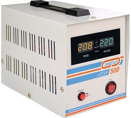 Стабилизатор с цифровым дисплеем Энергия АСН-500 Е0101-0112