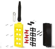 Двухрядный корпус для ПУ Giovenzana 8 отверстий PLB08K