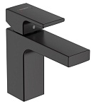 Смеситель для раковины Hansgrohe Vernis Shape 71561670, донный клапан, черный матовый