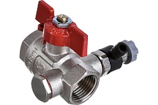 Шаровой кран Uni-Fitt ВВ 1/2&quot;, с дренажным вентилем, заглушка 1/4&quot;, бабочка 115T2000