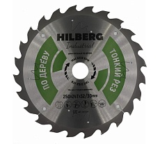 Диск пильный Industrial Дерево (250x32/30 мм; 24Т) Hilberg HWT253