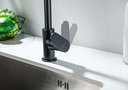 Смеситель для кухни Aquatek Оберон AQ1282MB черный матовый