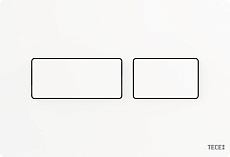 Кнопка смыва TECE Solid 9240433 металл, белый матовый