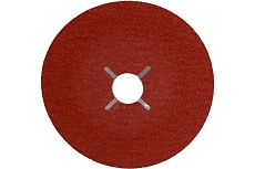 Керамический фибровый диск со шлицами XF885 (50 шт, 125х22 мм, P60) VSM 000704