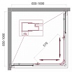 Душевой уголок BelBagno Unique 85/100x85/100 прозрачный