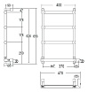 Полотенцесушитель электрический Margaroli Sole 370-542-4 40x65 хром