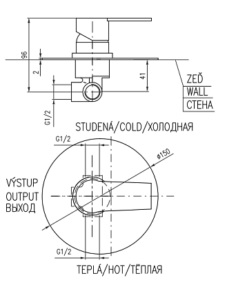 Смеситель для душа Rav Slezak Colorado CO283LCMAT черный матовый