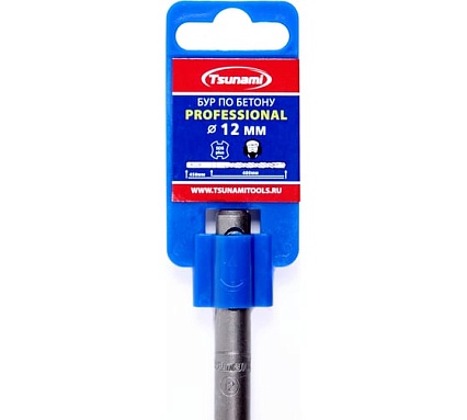 Бур по бетону SDS-plus Professional 12x450 мм Tsunami T10610200012450