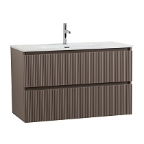 Тумба с раковиной BelBagno Uno-Mini 100 см Бежевый матовый