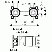 Смеситель для раковины Hansgrohe 13622180 внутренняя часть