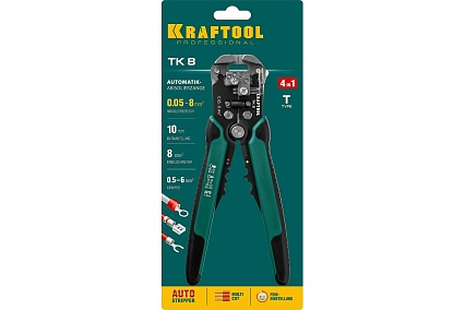 Стриппер Kraftool TK-8 автоматический, многофункциональный, 0.05 - 8 мм2, 22637