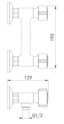 Смеситель для душа D&K Hessen Torhall DA1413141