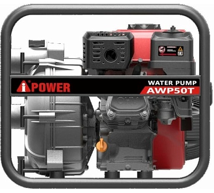 Бензиновая мотопомпа для грязной воды A-iPower AWP50T 30221