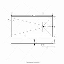 Поддон для душа RGW Stone Tray ST-G 90x140 графит