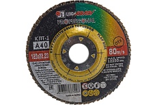 Круг лепестковый торцевой (125х22.2 мм; P40) Луга 3656-125-40