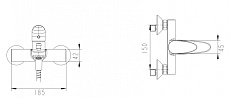 Смеситель для ванны Bravat Drop F64898C-01A