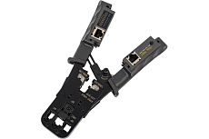 Обжимной инструмент Cabeus HT-022) 3 в 1, для RJ-45, RJ-11/12, с тестером для витой пары HT-2010NT