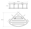 Полка Bemeta Cytro 146208386 26 см угловая, черная