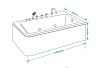 Акриловая ванна Grossman Cristal GR-17095-1L 170x95 с г/м