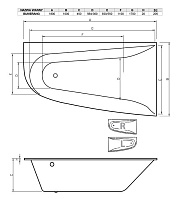 Акриловая ванна Vayer Boomerang 180x100 L