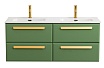 Тумба с раковиной Cezares Eco-Cer-N 120 см, 4 ящика Фисташковый Софт