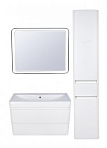 Мебель для ванной Style Line Атлантика 100 см подвесная, белый антискрейч