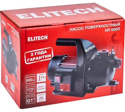 Насос Elitech НП 600П 205642